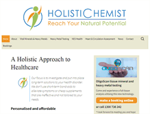 Tablet Screenshot of holistichemist.com